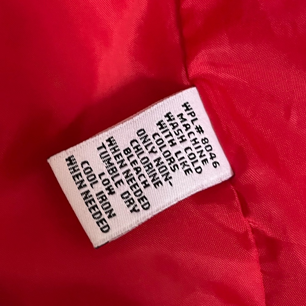 Red Rain Jacket with hidden hood - Picture 9 of 9